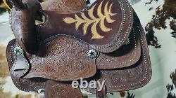 16western saddle, leather, trail, show, pleasure, barrel, roping, horse saddle