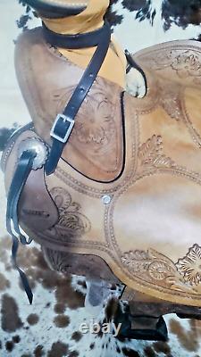 16western saddle, leather, trail, show, pleasure, barrel, roping, wade saddle