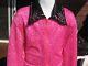 L Girl Pink Western Pleasure Show Shirt Showmanship Horsemanship Jacket Leadline