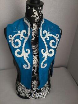 Paula's Place Custom Made 3 Piece Ladies Western Pleasure Show Vest, blouse, S-XS