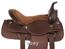 Silver Show Western Pleasure Trail Light Weight Horse Saddle Tack 14 15 16 17 18
