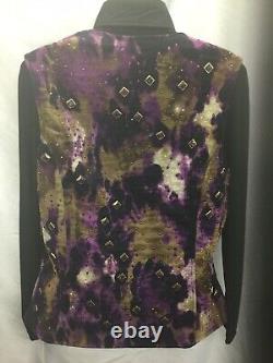 Western Collection Custom Purple Splash Western Pleasure Show Vest