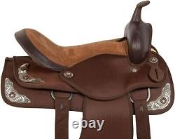 Western Pleasure Trail Show Horse Barrel Saddle TACK Set Comfy Seat