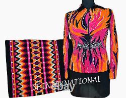 Western Show Jacket With Matching Pad For Women, Western Pleasure Show Jacket