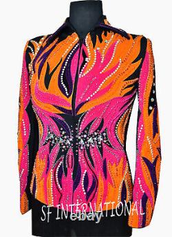Western Show Jacket With Matching Pad For Women, Western Pleasure Show Jacket