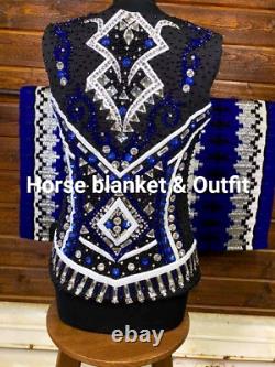 Western Show Pleasure Handmade Showmanship Horsemanship Vest+Matching Saddle Pad